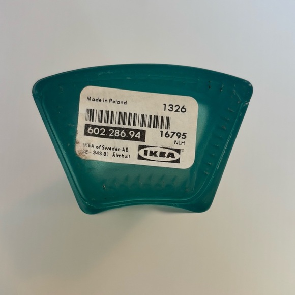 Ikea Modern Aqua Frosted Glass Bud Vase 8” - Picture 6 of 8